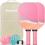 Kit Pickleball Joysent Fibre de Verre : 2 Raquettes + 4 Balles + Sac