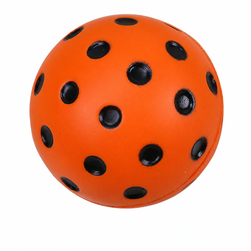 Pack de 3 balles de pickleball silencieuses en mousse PU pour l'entraînement en intérieur, coloris à points.