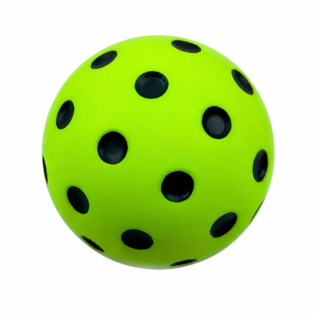 Pack de 3 balles pickleball silencieuses indoor, autre coloris à points disponible.