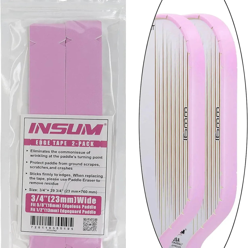 Bande de protection pour raquette de pickleball, tour de bord en PU 23 mm, un des 7 coloris disponibles.