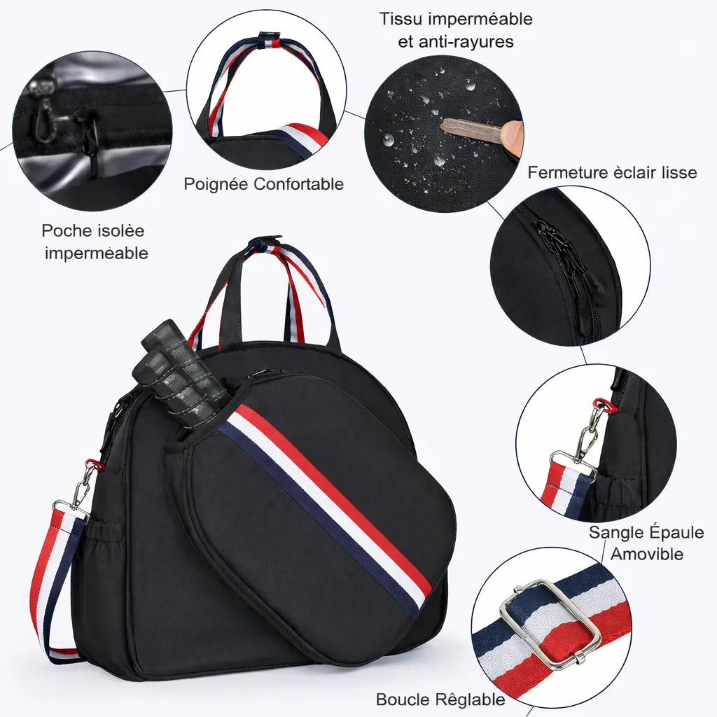 GOBUROS Sac De Pickleball Pour 4 Raquettes, Sac De Paddle De Pickleball Avec J 1052318 GOBUROS Sac De Pickleball Pour 4 Raquettes, Sac De Paddle De Pickleball Avec J 1052318