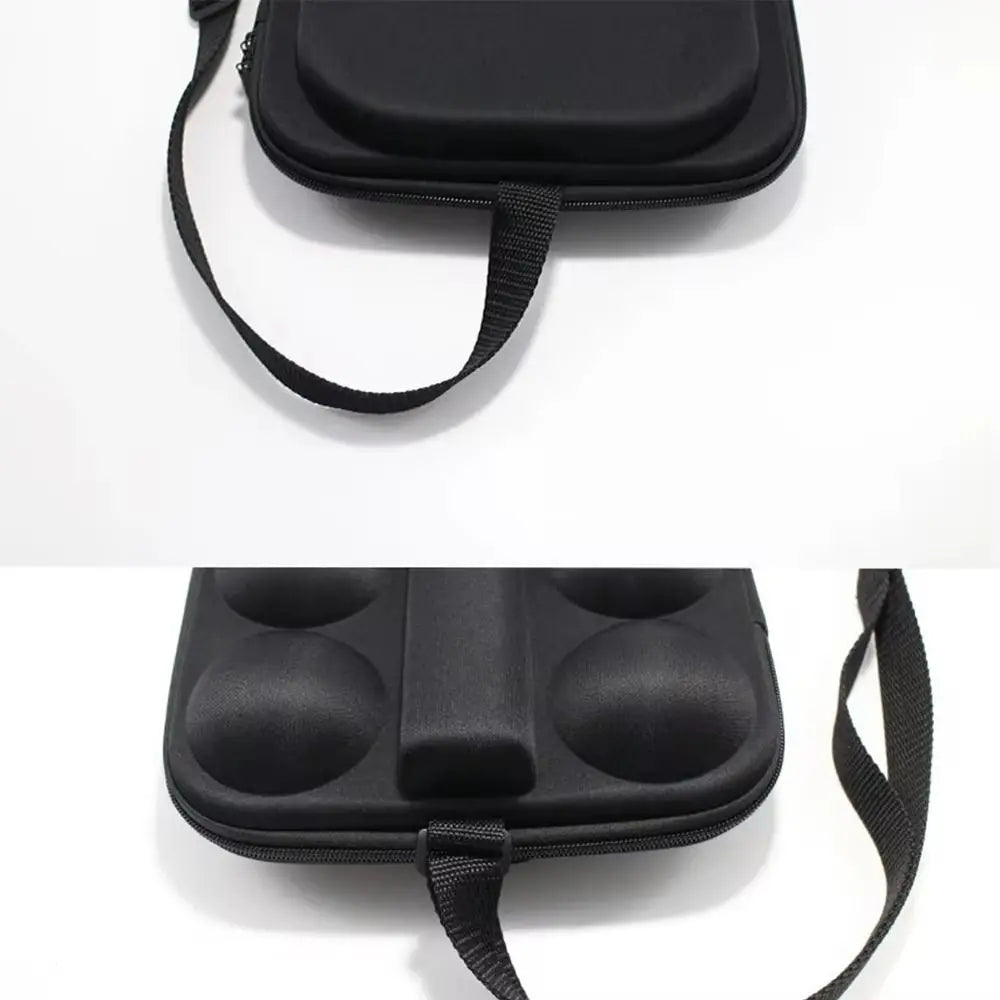 Zoom sur la structure thermoformée et les finitions du sac de pickleball compact, montrant la coque de protection et la sangle de transport résistante.
