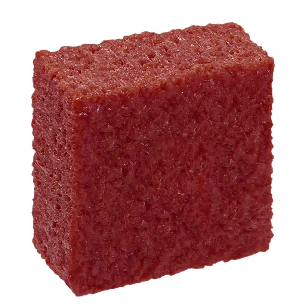 Bloc de gomme de nettoyage pour surface de raquette de pickleball, vue en perspective montrant la structure compacte pour un entretien efficace des fibres de carbone.