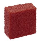 Bloc de gomme de nettoyage pour surface de raquette de pickleball, vue en perspective montrant la structure compacte pour un entretien efficace des fibres de carbone.