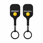 Porte-clés raquette de pickleball en PVC, autre variante de couleur disponible.
