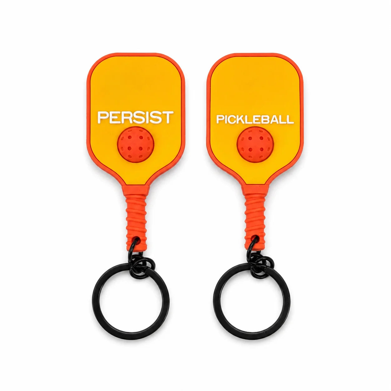 Porte-clés pickleball en PVC, coloris disponible parmi la gamme de 8.