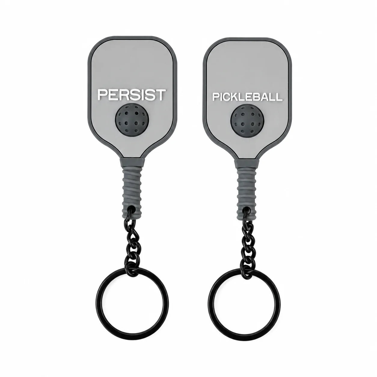 Porte-clés pickleball en PVC, autre coloris de la gamme.