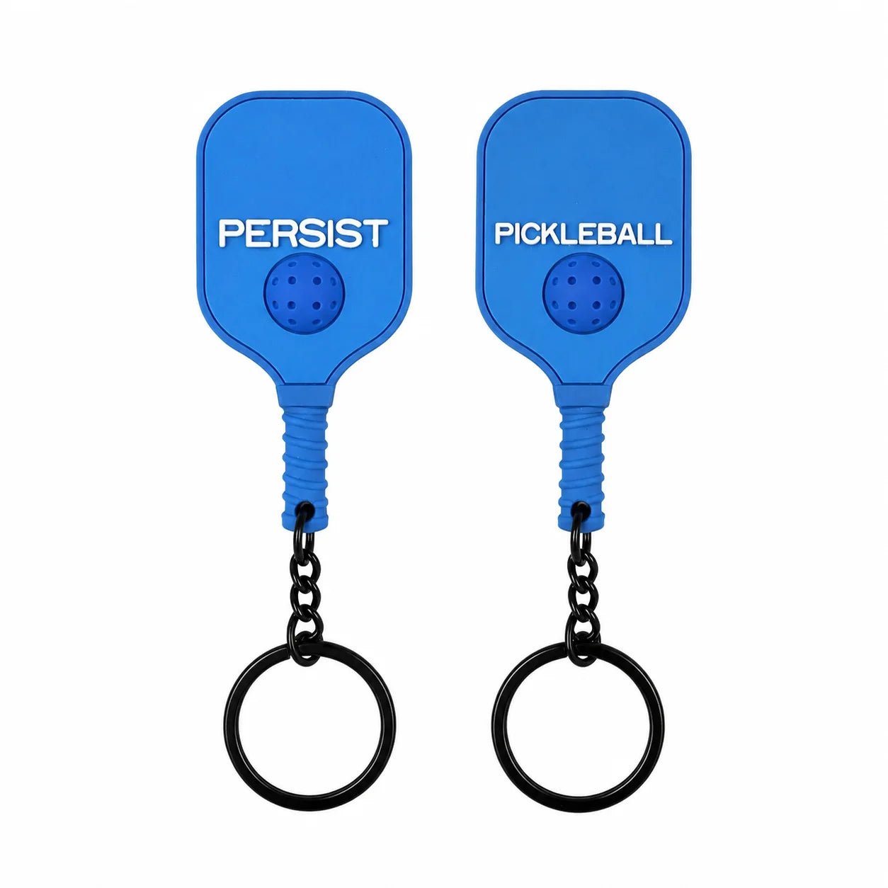 Porte-clés pickleball en PVC, variante de couleur supplémentaire.