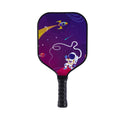 Raquette pickleball enfant La Galaxie MAICCA – design astronaute fusée fond violet, légère, 6-12 ans
