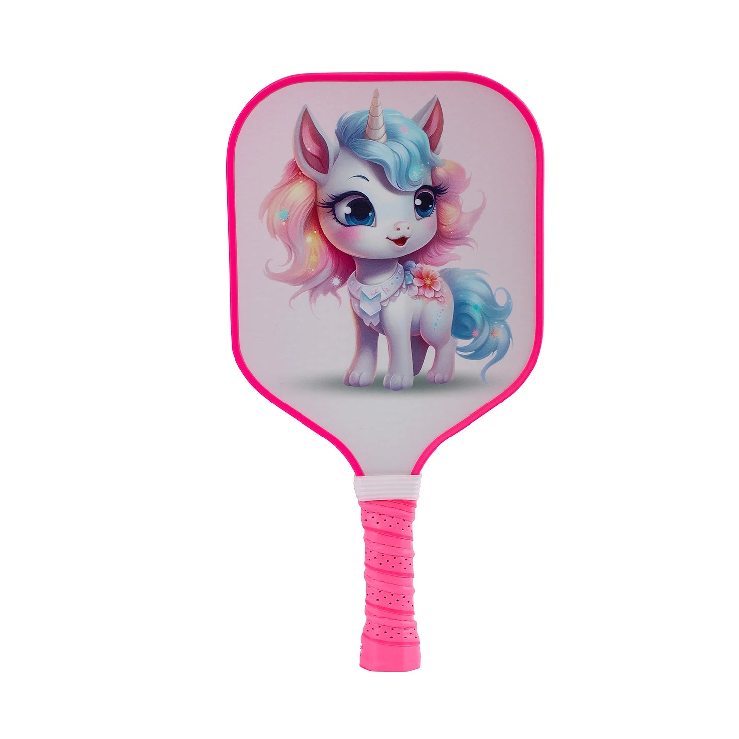 Raquette pickleball enfant La Licorne MAICCA – design licorne pastel, légère, idéale fille 6-12 ans