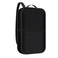 Sac de transport vertical noir pour pickleball avec sangle ajustable, format compact pouvant contenir deux raquettes et quatre balles.