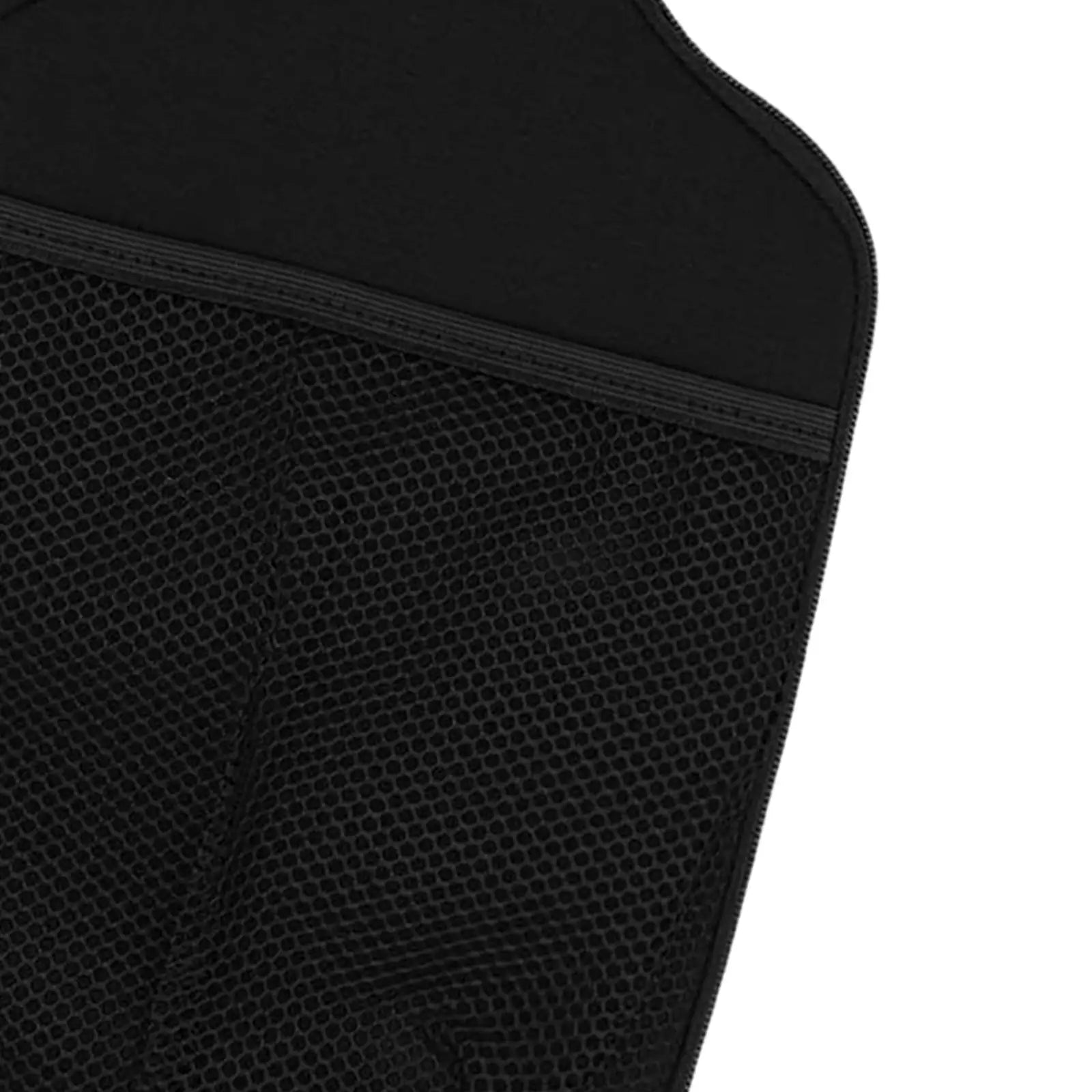 Détail de la poche de rangement en filet de la housse de pickleball, idéale pour transporter des balles ou une gomme de nettoyage.